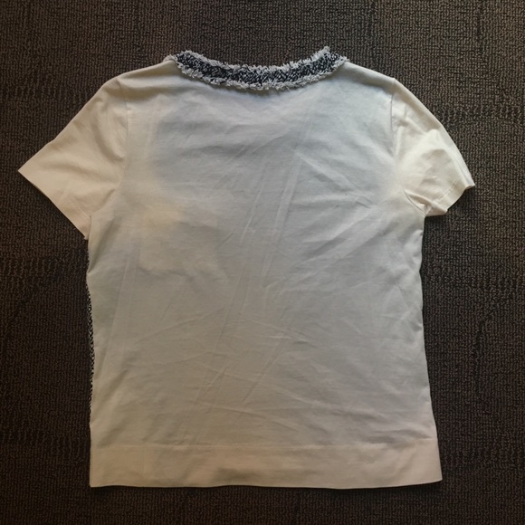 J. CREW - Silk Blend Tweed front T-shirt, Small - Picture 4 of 5